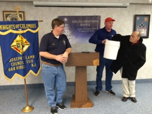 Mark Nadler, PGK, Jim Zajdel, PGK and Anthony Iovine pull the Winning Tickets!