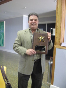 Joe Ozoniak with Star Council Award